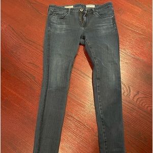 AG Super Skinny Leggings Dark Blue Jeans 27R